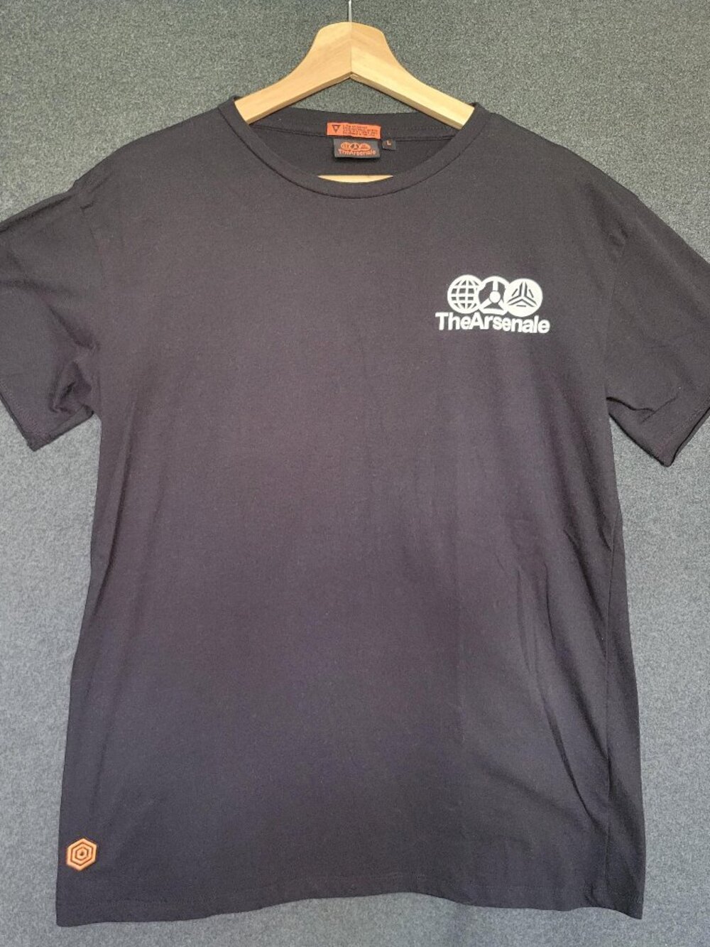 The Arsenale Men’s L Graphic Black T-Shirt